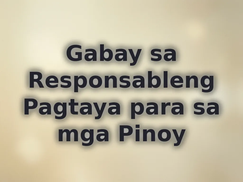 Responsableng pagtaya