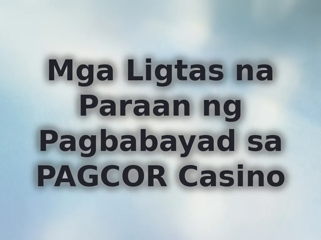 Paraan ng pagbabayad