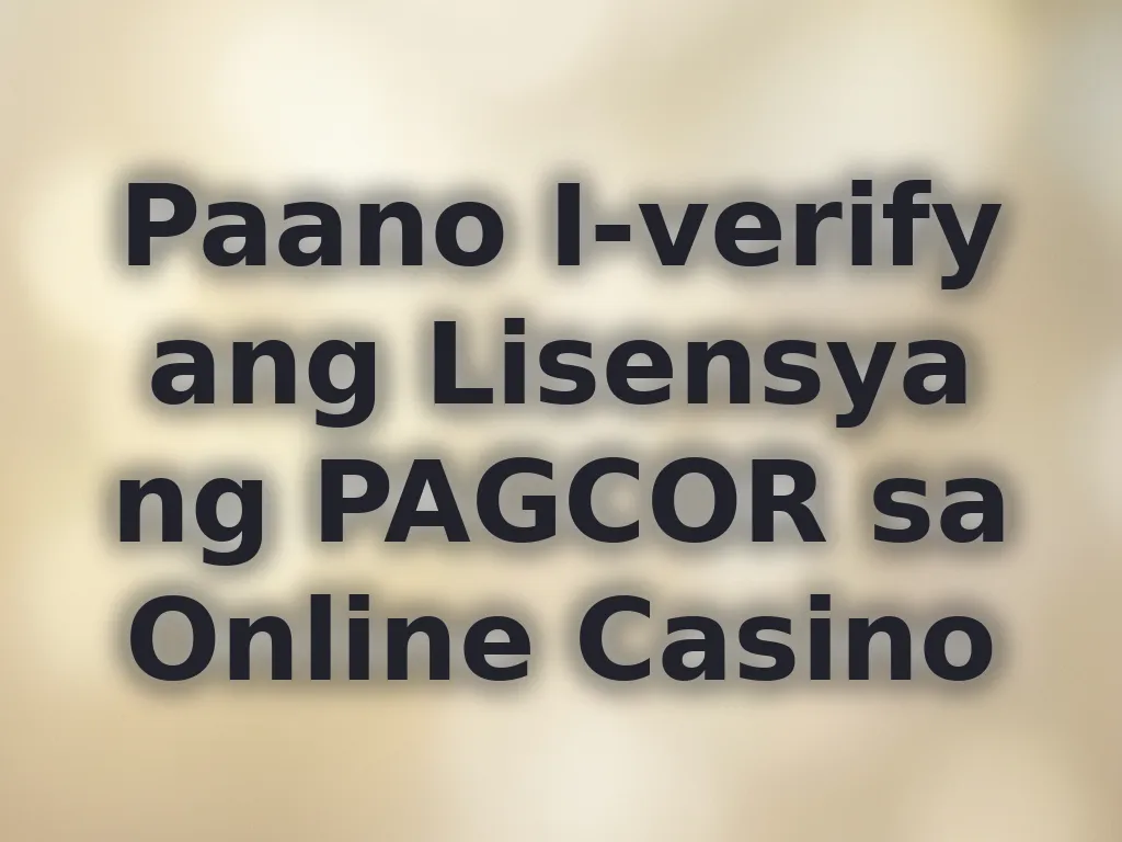 Pag-verify ng lisensya